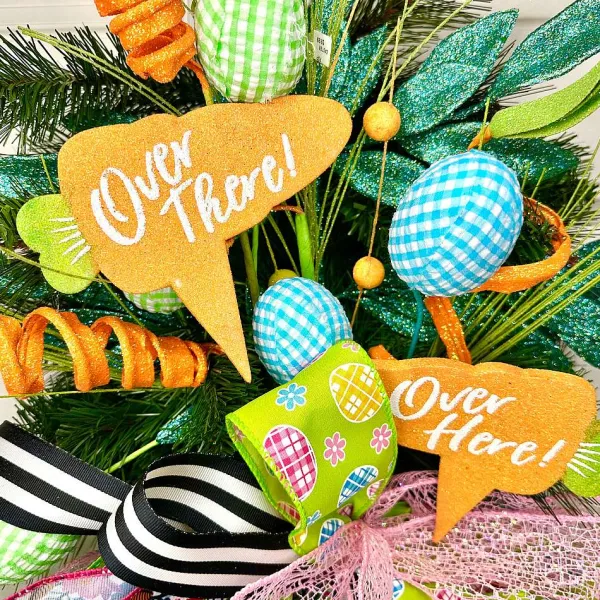 Floral^Liberty Floral Blue Gingham Egg Pick