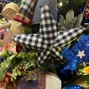 Picks^Liberty Floral Blue Gingham Star Pick