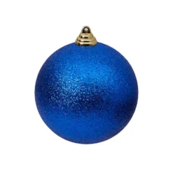 Ball Ornaments^Farrisilk Blue Glitter Ball Ornament, 8"