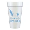 Party Diy^Sip Hip Hooray Blue Happy Easter Foam Cups