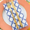 Kitchen & Dining^Hester & Cook Blue Lattice Guest Napkin Set
