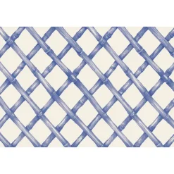 Spring^Hester & Cook Blue Lattice Placemat Sheets
