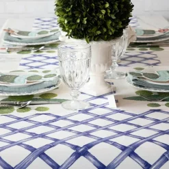 Party Diy^Hester & Cook Blue Lattice Runner