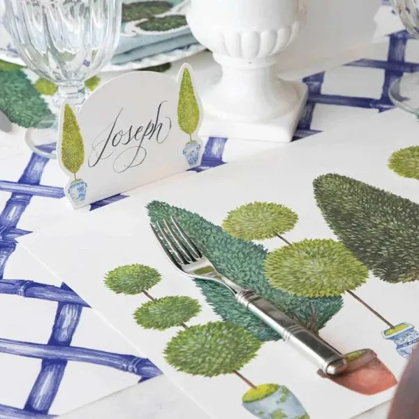 Spring^Hester & Cook Blue Lattice Runner
