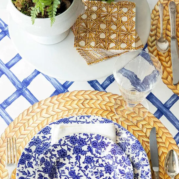Kitchen & Dining^Hester & Cook Blue Lattice Runner