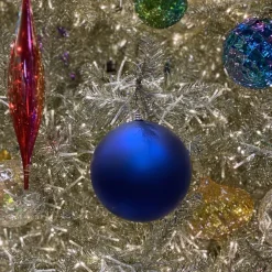 Ball Ornaments^Farrisilk Blue Matte Ball Ornament, 6"