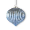 Spring^K&K Interiors Blue Mercury Glass Ornament, 8.5"