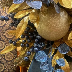 Sprays^Direct Export Co. Blue Metallic Crabapple Spray