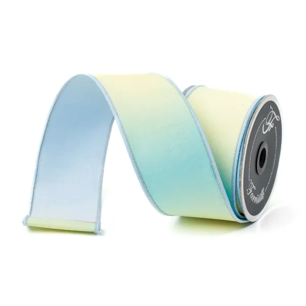 Spring^Farrisilk Blue Prismatic Ribbon, 2.5" X 10Yd