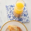 Party Diy^Hester & Cook Blue Regal Peacock Cocktail Napkin Set