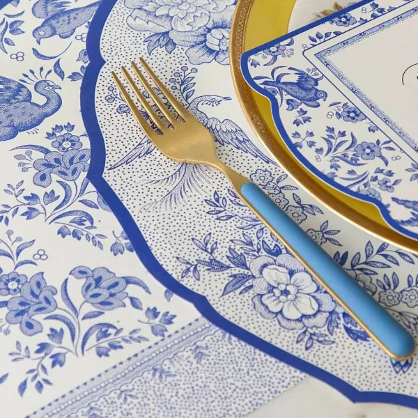Party Diy^Hester & Cook Blue Regal Peacock Runner