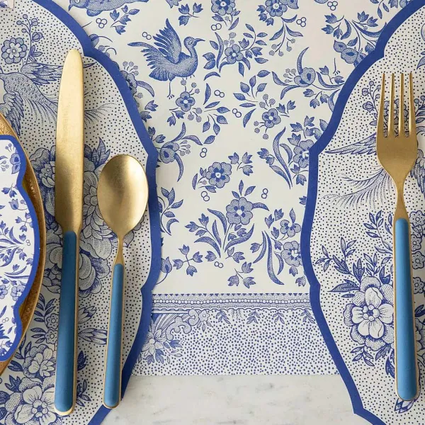 Party Diy^Hester & Cook Blue Regal Peacock Runner