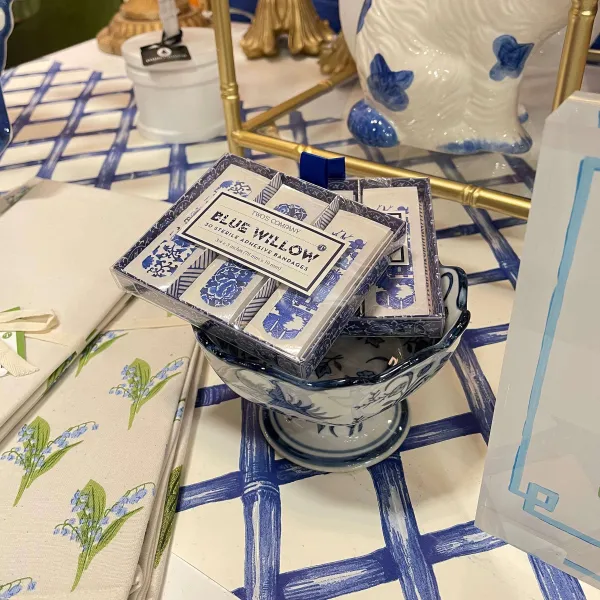 Spring^Two's Company Blue Willow Bandages Gift Box