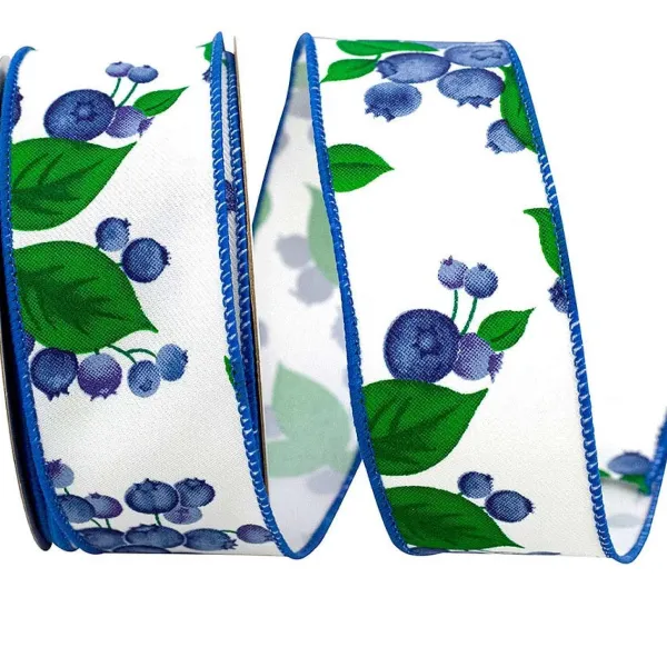 Spring^Reliant Ribbon Blueberry Twill Ribbon, 1.5" X 10Yd