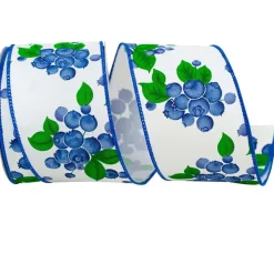 Spring^Reliant Ribbon Blueberry Twill Ribbon, 2.5" X 10Yd