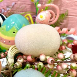 Table Decor^180 Degrees Blush Flocked Eggs
