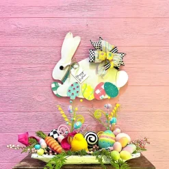 Table Decor^180 Degrees Blush Flocked Eggs