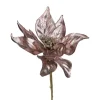 Stems^Regency Blush Pink Metallic Poinsettia Stem