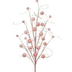 Sprays^Regency Blush Sequin Wispy Ball Spray