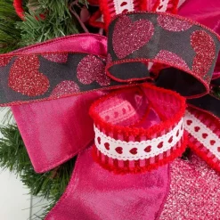 Ribbon^Craig Bachman Bold Hearts On Black Ribbon 1.5