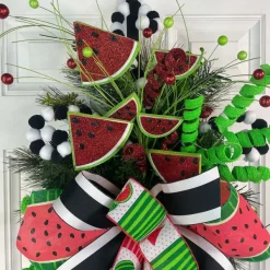 Ribbon^Craig Bachman Bold Watermelon Ribbon 2.5"X50Yd