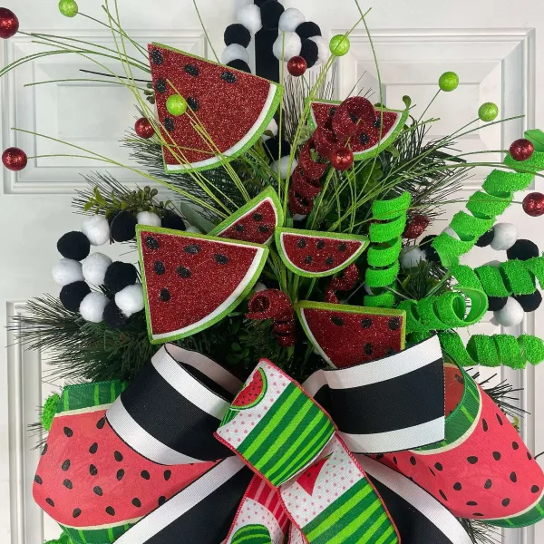 Ribbon^Craig Bachman Bold Watermelon Ribbon 2.5"X50Yd