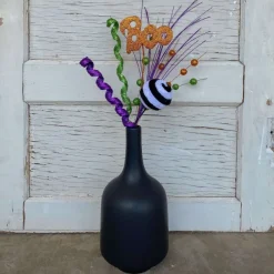 Floral^Liberty Floral Boo Curly Velvet Ball Spray