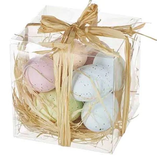 Home Accents^RAZ Box Of Multicolor Pastel Colored Eggs