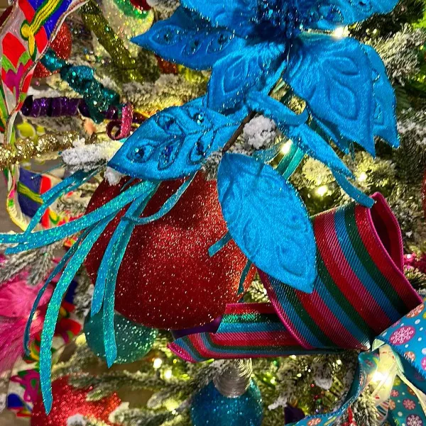 Sprays^Craig Bachman Bright Blue Glittered Grass Spray
