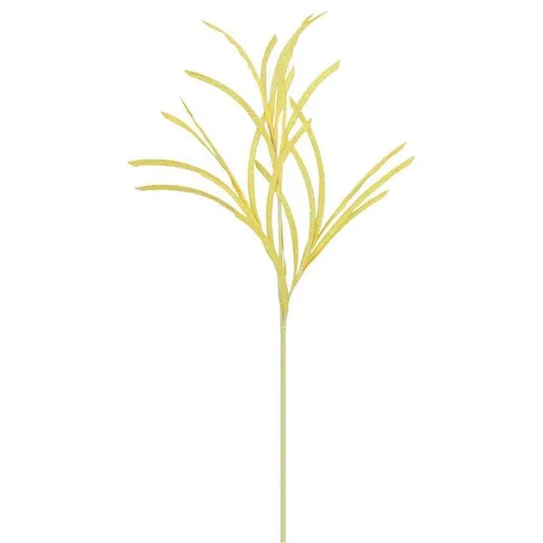 Spring^Craig Bachman Bright Yellow Glittered Grass Spray