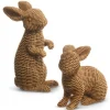 Table Decor^RAZ Brown Basketweave Rabbits