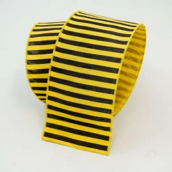 Spring Ribbon^Farrisilk Bumblebee Stripe Ribbon 4"X10Yd