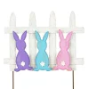Pot Stakes^The Round Top Collection Bunnies Fenced In