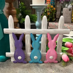 Pot Stakes^The Round Top Collection Bunnies Fenced In