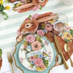 Floral Decor^Hester & Cook Bunny Bouquet Placemat Sheets