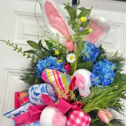 Door Decor^* Bunny Ears And Easter Cheers Teardrop