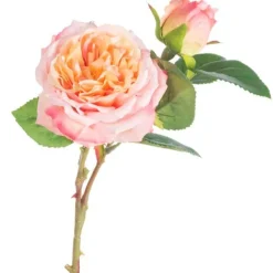 Floral Decor^CRI Cabbage Rose Pick, Salmon