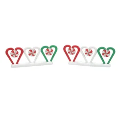Table Decor^Department 56 Candy Cane Fence Set, Dept. 56 Village