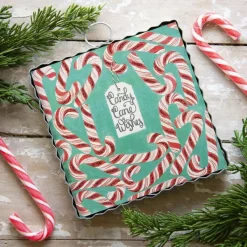 Table Decor^The Round Top Collection Candy Canes Mini Gallery Art