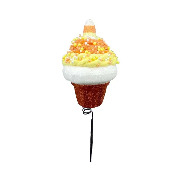 Picks^Liberty Floral Candy Corn Cupcake Pick