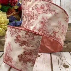 Spring^D. Stevens Canvas Provence Toile Ribbon, 4" X 10Yd