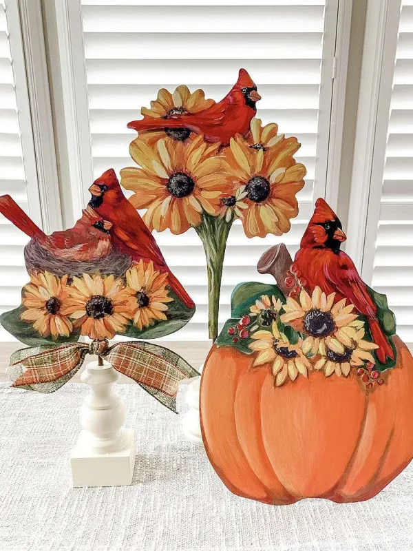 Pot Stakes^The Round Top Collection Cardinal Sunflower