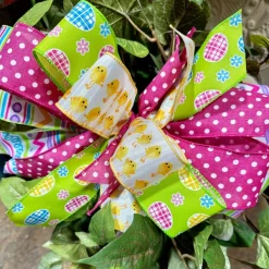Creations^* Cayce Easter Chick Embellishment Bow, Large