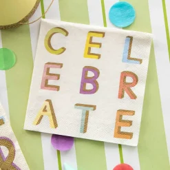 Celebrate Birthday^Hester & Cook Celebrate Cocktail Napkin Set