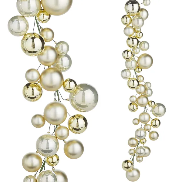 Winter^RAZ Champagne Ball Garland, 4'
