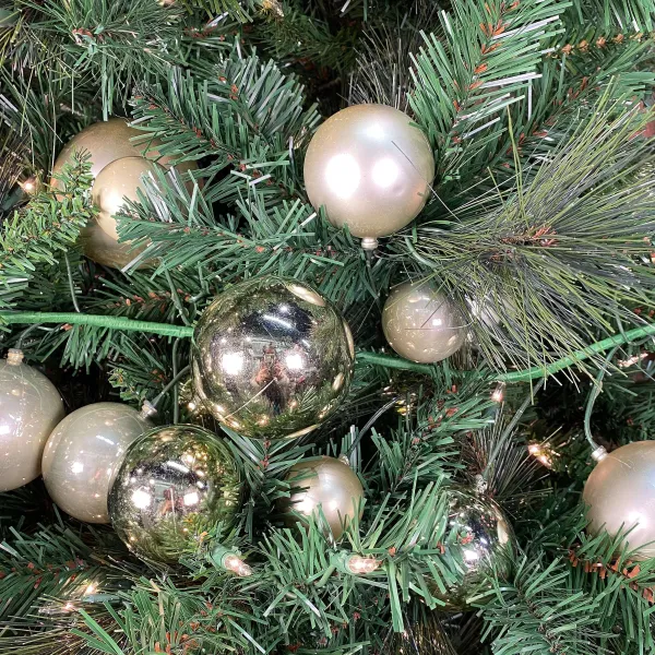 Garlands^RAZ Champagne Ball Garland, 4'