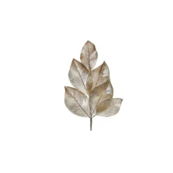 Floral^Regency Champagne Magnolia Leaf Spray, 19.5"