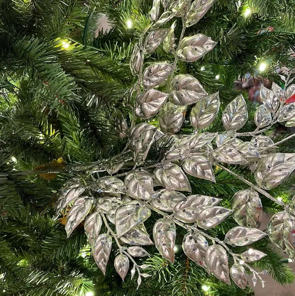 Floral^Direct Export Co. Champagne Metallic Leaf Spray