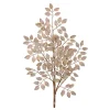 Floral^Regency Champagne Sequin Leaf Spray
