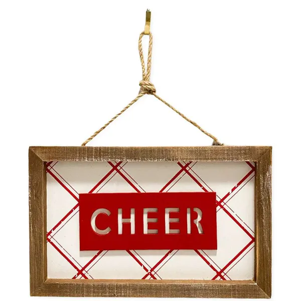 Wall Decor^Transpac Cheer Plaid Hanging Decor